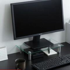 モニター台　強化ガラスの画像