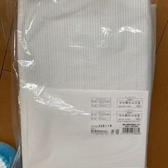 カーテン　遮光&レース1枚ずつのセット　ライトグレー　幅100×110センチの画像