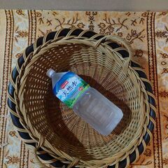無料【籐のカゴ】美品／特大サイズの画像