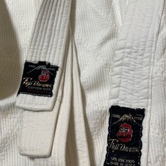 柔道着　白帯　紫帯の画像