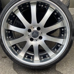 18インチ、PCD100、4穴、7.5J+30、タナベヴィエナツェール　の画像