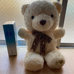 白いクマのぬいぐるみの画像