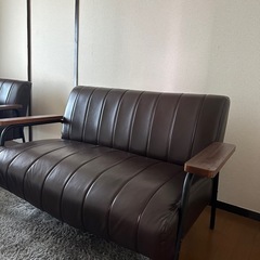 合成皮革ソファの画像
