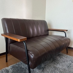 合成皮革ソファの画像