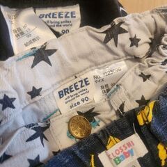 BREEZE ハーフパンツ 3点セット 90の画像