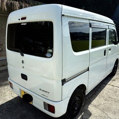 車検8年11月まで！オートマ！艶あり⭐︎27年エブリィバン！Bluetoothオーディオ！LEDヘッドライト等灯火類LED化！すぐ乗れます！不具合なしの画像