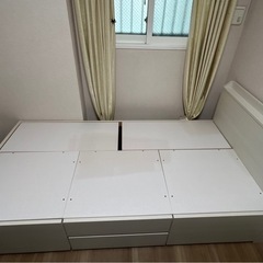 ニトリ シングルベッドフレーム（ジオ チェスト40J WW）の画像