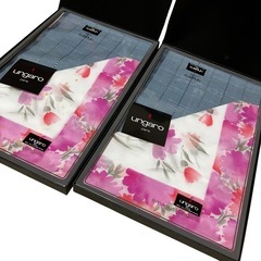 未使用 ungaro ハンカチ 4枚セット 花柄 コットンの画像