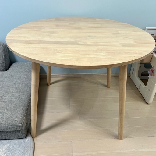 ダイニングテーブル　丸　100㎝　ナチュラル