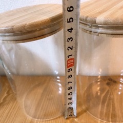 ガラスキャニスター②個セットの画像