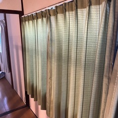 カーテン＆レールセット　2組の画像