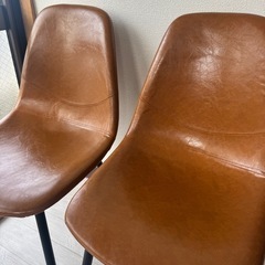 ダイニングチェア PUレザー　美品　2脚の画像