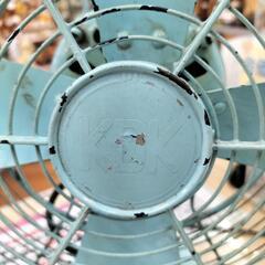 ●KDK 扇風機 川北電機製作所？ 動かない 鉄製 金属羽 4枚羽　昭和レトロ アンティーク オブジェ 骨董の画像