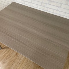 ニトリ　4人用　ダイニングテーブル　グレー　(4LEG GY 120 SJ601)の画像