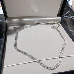 新品未使用　激安　PT850 6面w 喜平ネックレスの画像
