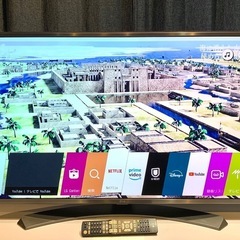 2017年製 43V型 LG 4K HDR 液晶テレビ 地デジ  BS CS  YouTube Netflix Prime video ◎ 43UH6500の画像
