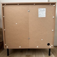 【美品】 LOWYA　ラタン調キャビネット リビングボード  の画像