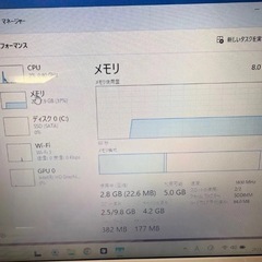 超美品　東芝core i3 6世帯＋メモリ8GB +新品超速　SSD256GBの画像