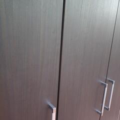 ★限定SALE20%OFF★《尼崎市/リサイクルショップドリーム次屋店》3枚扉ワードローブ ブラウン 中古品 ☆尼崎市若王寺☆の画像