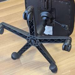 オフィスチェア　アイリスオーヤマ　H-298F　オレンジ　椅子の画像