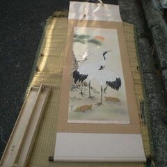 松竹梅鶴亀　掛け軸　珠香の画像