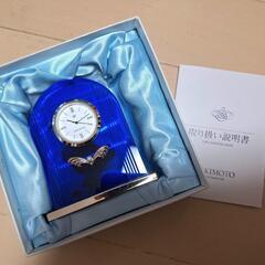 【稼働品】MIKIMOTO ミキモト　置き時計　パール装飾の画像