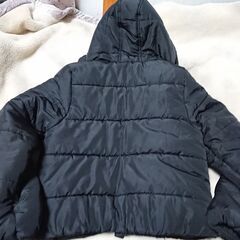 □　レディース　カラーフードエコダウンジャケット　GRL [fo940]　SIZE L　バスト８７～９１　ウエスト６６～７１　身長１６０～１６６　の画像