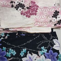 浴衣 2着 帯1本 セットの画像