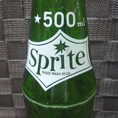 昭和レトロ Sprite 500ml ホームサイズ 空き瓶 5本セット スプライト 空瓶 空ボトル オブジェ インテリア 飲食店 札幌市東区 新道東店の画像