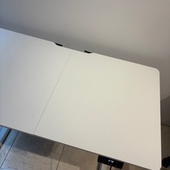 Alebert の電動昇降デスク ホワイトの画像