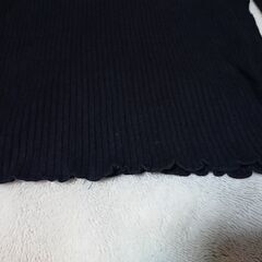 □　GU ブラックリブカーディガン 長袖　レディース　サイズMの画像