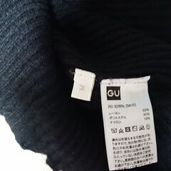 □　GU ブラックリブカーディガン 長袖　レディース　サイズMの画像
