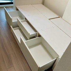 大人気のNITORIシングルベッドフレームの画像