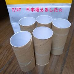 ✩増量✩トイレットペーパー芯　20個の画像