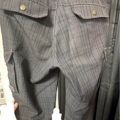寅壱チェック柄上下セットMサイズの画像