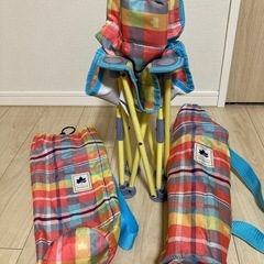 ロゴス　キッズチェア2脚　アウトドア　キャンプの画像