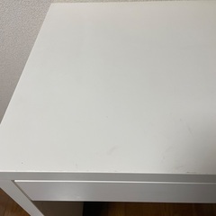 傷汚れあり IKEA micke ミッケ デスク ホワイト 机の画像