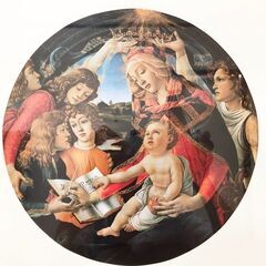 マニフィカトの聖母 サンドロ・ボッティチェリ ( 1445年 - 1510年 ) 名画ポスター 世界のクラシックアート複製 壁アート 額縁付きの画像