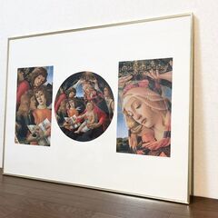 マニフィカトの聖母 サンドロ・ボッティチェリ ( 1445年 - 1510年 ) 名画ポスター 世界のクラシックアート複製 壁アート 額縁付きの画像