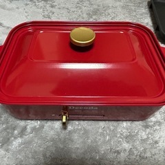 Decoda コンパクトホットプレート（平板・たこ焼き）の画像