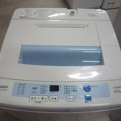 AQUA 6.0kg 全自動洗濯機 AQW-S60C 白 2015年製 アクア 洗濯機 新生活 札幌市東区 新道東店の画像