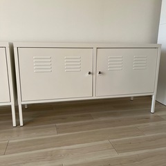 【使用期間少!美品】IKEA PS、キャビネット、ホワイト、テレビボードの画像