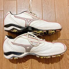 【中古】ゴルフシューズ Mizuno LS-031 ホワイト/レッド 26cmの画像