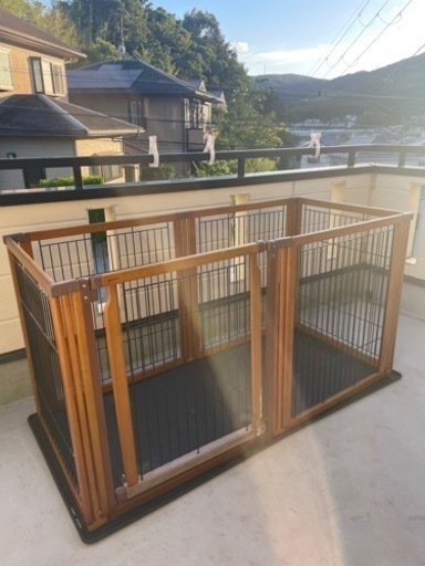 Richellリッチェル ペット用木製3WAYサークル6面90H (ルル) 生駒の