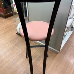 ☆ドリーム荒牧店☆☆ジモティー割引有☆ カウンターチェア/PNK×BLKの画像