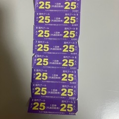 名古屋市　屋内プール　大人回数券１６枚　8,000円分の画像