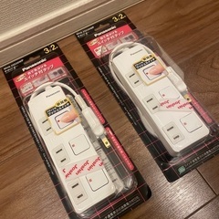 新品！スイッチ付タップ(3コ口、2m)2セットの画像
