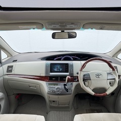 H.22/エスティマ【2.4アエラス G エディション】/96,000km/《車検令和9年8月まで》Wサンルーフ/両側パワスラ/新品ステアリング/極上車両の画像