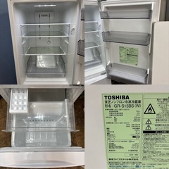 I335 🌈 大決算セール特別価格！ TOSHIBA 冷蔵庫 (153L) ⭐ 動作確認済 ⭐ クリーニング済の画像