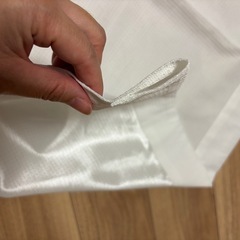 ニトリ　ミニカーテン　白の画像